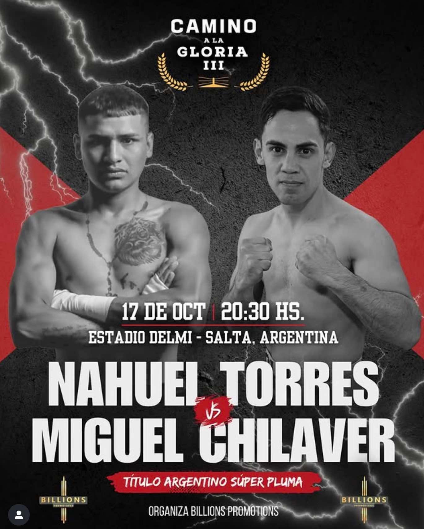 Miguel Chilavert y un gran desafio contra Nahuel Torres por el Título Argentino Miguel Chilavert y un gran desafio contra Nahuel Torres por el Título Argentino