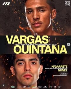 Agustín «Sugar» Quintana se enfrentará a Emiliano «El General» Vargas en Arizona Agustín «Sugar» Quintana se enfrentará a Emiliano «El General» Vargas en Arizona