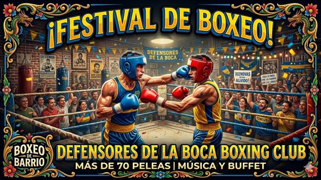 Defensores de La Boca Boxing Club celebra su 3° aniversario con un festival de exhibiciones