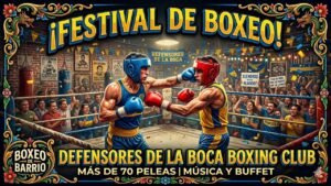 Defensores de La Boca Boxing Club celebra su 3° aniversario con un festival de exhibiciones