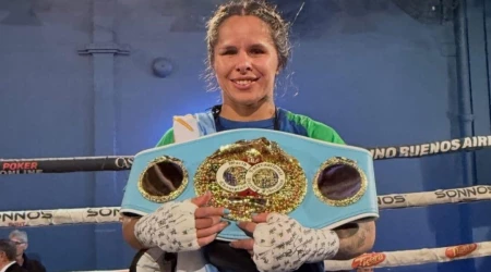 ¡Noche de gloria en la FAB! Sol Baumstarh se coronó campeona mundial en una velada inolvidable