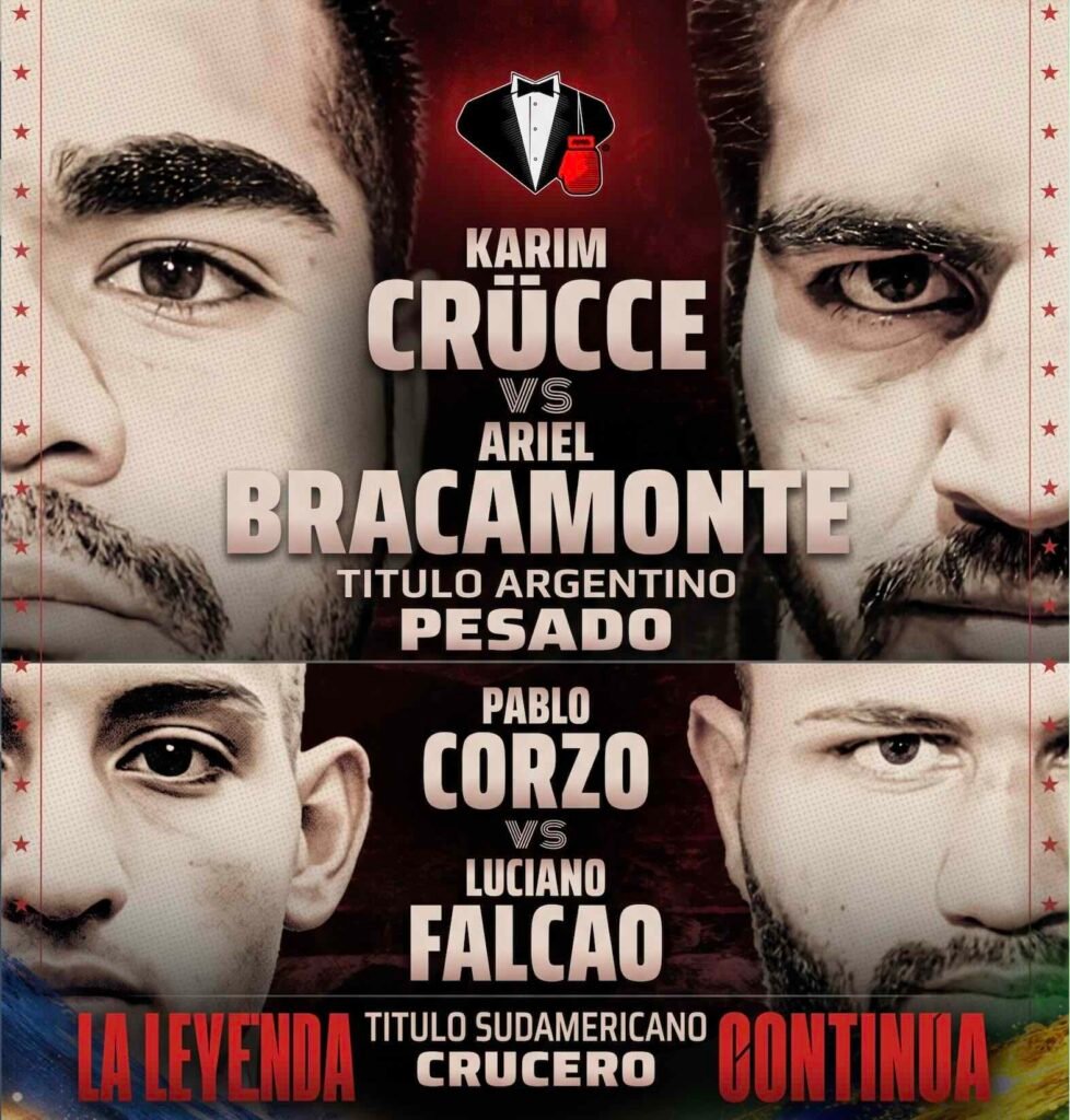 Noche de coronas en la FAB: Crücce defenderá su titulo ante Bracamonte, y Pablo Corzo buscará la gloria sudamericana